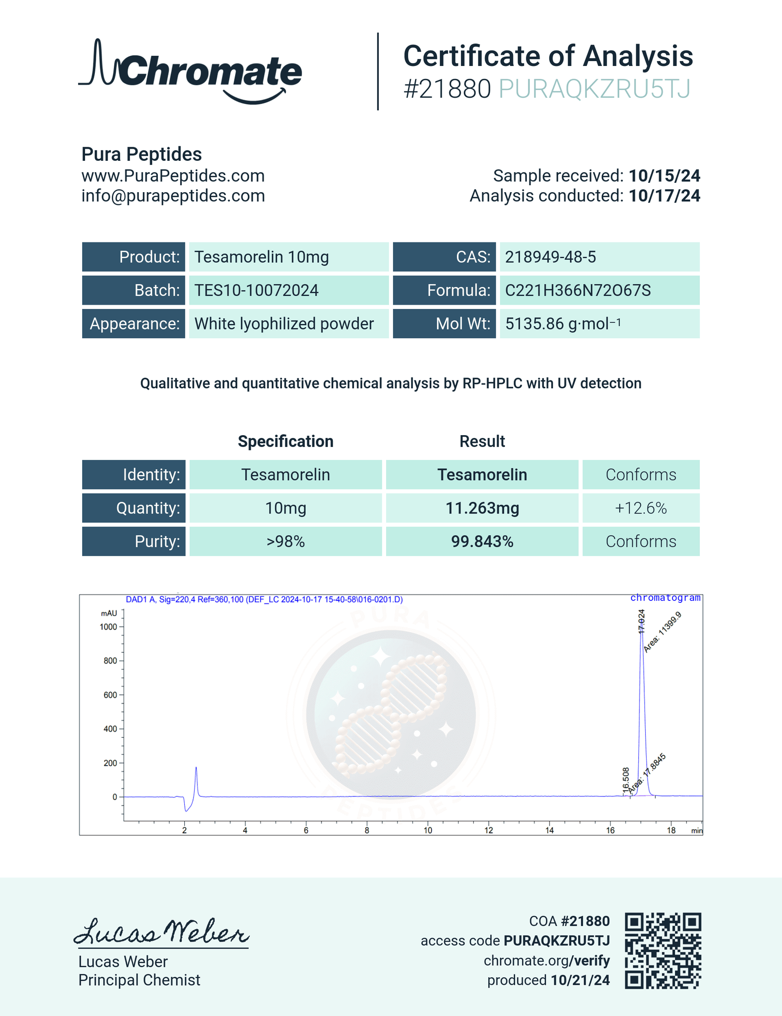 Tesamorelin 10mg - Image 2