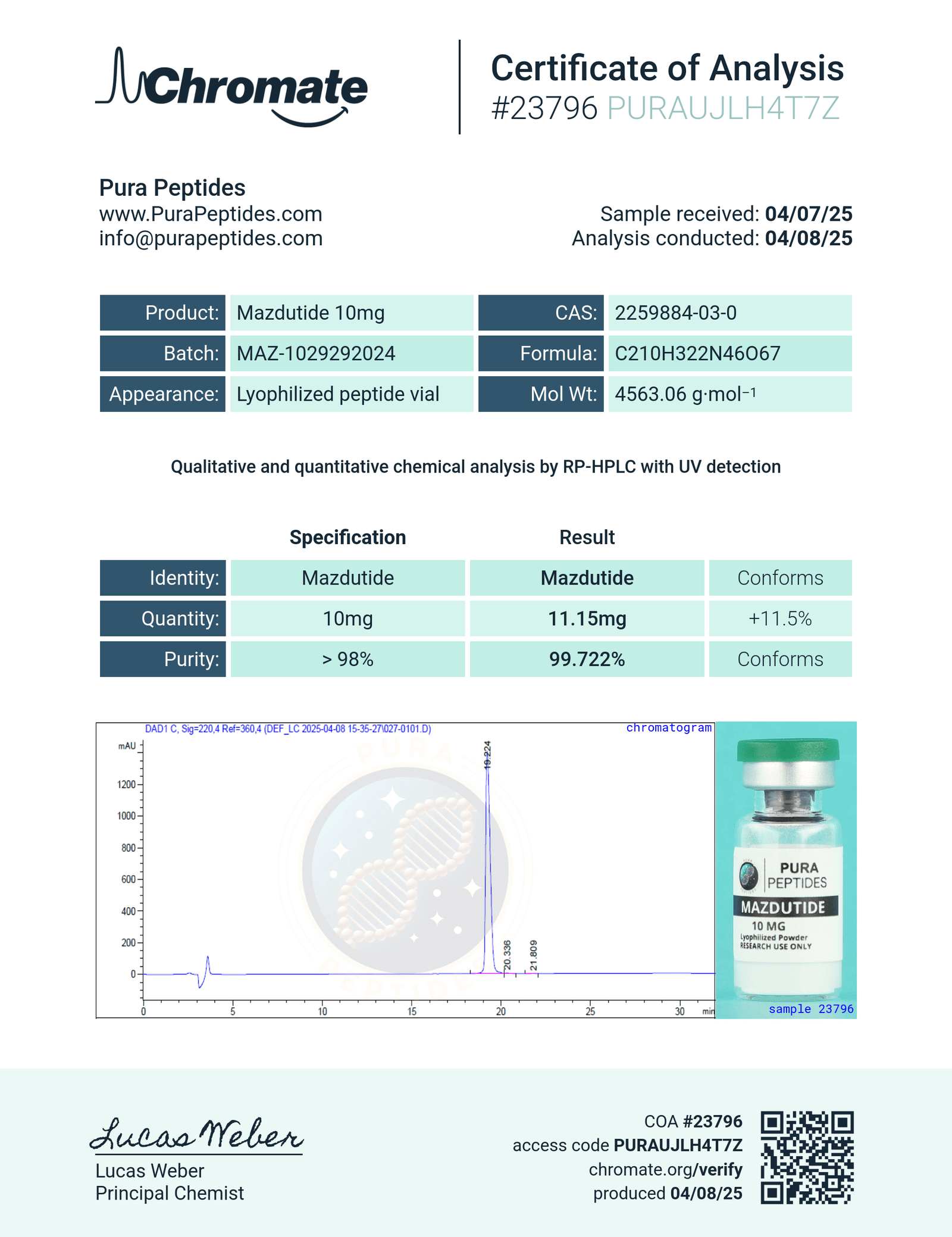Mazdutide 10mg - Image 2
